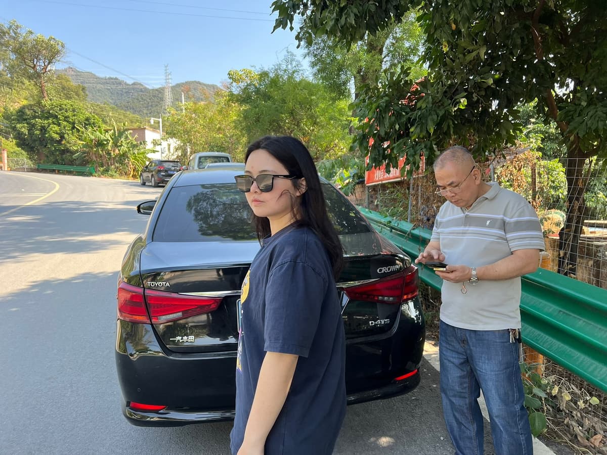 Jiayi with her dad